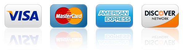 Tarjetas aceptadas: Visa, MasterCard, American Express, Discover
